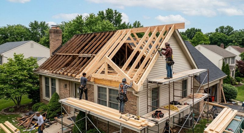 Attic Framing in Conroe, TX